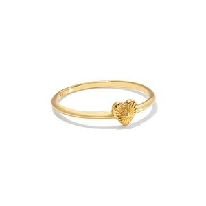 Kendra Scott 18k Gold Heart Ring sz7